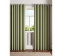 Ted Baker 'Palm Geo' Cotton Lined Curtains in Green | Size: 168 cm width x 229 cm drop Ted Baker Green 168 cm width x 229 cm drop