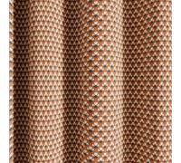 Ted Baker 'Palm Geo' Cotton Lined Curtains in Copper | Size: 228 cm width x 228 cm drop Ted Baker Copper 228 cm width x 228 cm drop