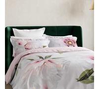 Ted Baker 'Peony Floral' Cotton Duvet Cover Set in Grey | Size: King Ted Baker Grey King
