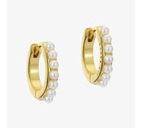 Ted Baker Persia Gold Tone Pearl Huggie Hoop Earrings TBJ3983-02-28