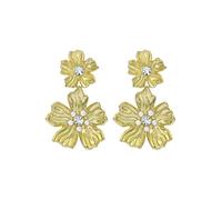 Ted Baker Gold Pettala Flower Statement Drop Earrings - Gold