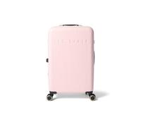 Ted Baker Pink Icon Medium Suitcase 68cm Hard Shell 4 Wheel TSA Lock, 77L