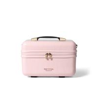 Ted Baker Pink Icon Vanity Case Hard Shell Makeup Bag, Croc Design, 17L