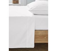 Ted Baker 250 Thread Count Plain Dye Kingsize Flat Sheet, White