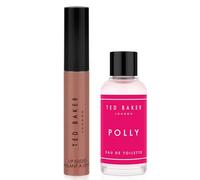 Ted Baker Polly Cracker Gift Set for Women, 15ml Eau de Toilette with Fruity Floral Notes of Mandarin, Jasmine & Amber, Plus 8ml Lip Gloss for a Fragranced Beauty Treat