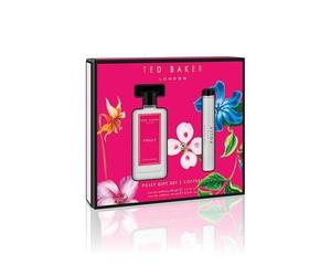 Ted Baker Polly EDT Gift Set, Fruity Floral, 50ml + 15ml Rollerball | Eau de Toilette gift set for women. A 50ml perfume and 15ml rollerball for home and on-the-go. Peach, Jasmine and Amber