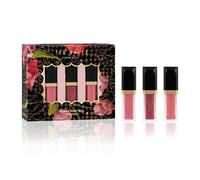 Ted Baker Power Pout Trio, 3 Lip Glosses, Delicate Peony, Sheer Rose & Glazed Pink, Playful Lip gloss Gift Set for Women - 3 x 4.34ml