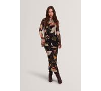 Ted Baker Women's Long Sleeve Round Neck Regular Fit Midi Dress in Black | Size: 8 Ted Baker Black 8