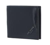 Ted Baker Prugs Embossed Corner Leather Bifold Coin Wallet Navy
