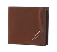 Ted Baker Prugs Embossed Corner Leather Bifold Coin Wallet Tan
