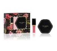 Ted Baker Ready Pout Gift Set, Luxury 4.34ml Lip Gloss & Dual Magnifying Compact Mirror for Handbags, Stylish Beauty Gift Set for Women and Girls