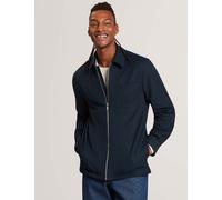 Ted Baker Regular Fit Waffle Zip Up Overshirt Navy