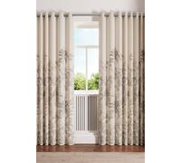 Ted Baker 'Rhapsody' Cotton Lined Curtains in Cream | Size: 168 cm width x 229 cm drop Ted Baker Cream 168 cm width x 229 cm drop