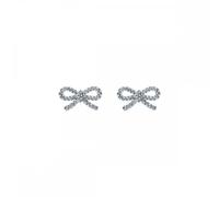 Ted Baker Ribecca Crystal Ribbon Bow Stud Earrings 1.5 x 0.9cm