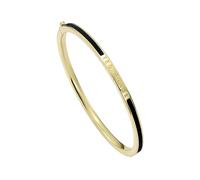Ted Baker Roley Classic Colour Enamel Slim Bangle for Women (Gold/Black)