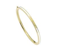 Ted Baker Roley Classic Colour Enamel Slim Bangle for Women (Gold/White)