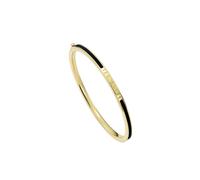 Ted Baker Roley Classic Colour Enamel Slim Bangle for Women (Gold/Black)