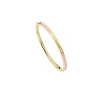 Ted Baker Gold Roley Pink Enamel Bangle - Gold