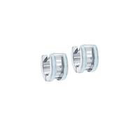 Ted Baker Rolo Classic Colour Enamel Roll Huggie Earrings for Women (Silver/Pale Blue)