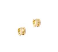 Ted Baker ROLO: Gold-Tone Classic Colour Enamel Roll Huggie Earrings