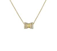 Ted Baker Romie Crystal Roll Multi Pendant Necklace for Women (Gold/Crystal)