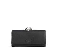 Debenhams Rose Detail Leather Large Bobble Purse Black black