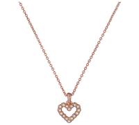 Ted Baker Amore Crystal Halo Heart Pendant Necklace For Women (Rose Gold/Crystal)