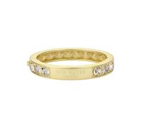 Ted Baker Rosie Crystal Rock Hinged Bangle Bracelet for Women (Gold/Golden Crystal)