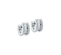 Ted Baker Rosie Crystal Roll Huggie Earrings for Women (Silver/Crystal)