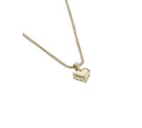 Ted Baker Sarroha Crystal Sparkle Heart Pendant Necklace For Women (Gold Tone/Crystal)