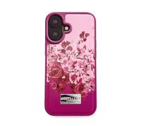 Ted Baker Scattered Flowers Inlay Hard Shell for iPhone 16 Compatible with Magsafe - Pink