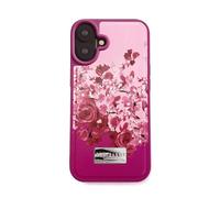 Ted Baker Scattered Flowers Inlay Hard Shell for iPhone 16 Plus Compatible with Magsafe - Pink