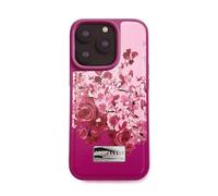 Ted Baker Scattered Flowers Inlay Hard Shell for iPhone 16 Pro Compatible with Magsafe - Pink