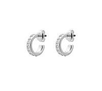 Ted Baker Seeni Mini Hoop Huggie Earrings for Women (Silver/Crystal)