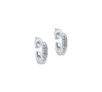 Ted Baker Seenita Mini Crystal Huggie Hoop Earrings For Women (Silver/Crystal)