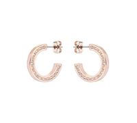 Ted Baker Senatta Reversible Crystal Hoop Earrings For Women (Rose Gold/Crystal)