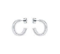 Ted Baker Senatta Crystal Hoop Earring (Silver Tone/Crystal)