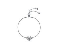Ted Baker Silver Cherise Crystal Cluster Heart Slide Bracelet - Silver