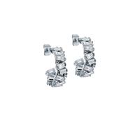 Ted Baker Silver Clarence Crystal Cluster Hoops - Silver
