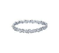 Ted Baker Silver Clarina Crystal Cluster Bangle - Silver