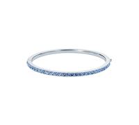 Ted Baker Claudia Narrow Crystal Hinged Bangle Bracelet for Women (Silver/Light Blue Crystal)