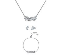 Ted Baker Silver Crystal Cluster Gift Set - Silver