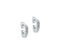 Ted Baker Seenita Mini Crystal Huggie Hoop Earrings For Women (Silver/Crystal)