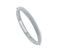 Ted Baker Dotett Dotty Bangle Bracelet For Women (Silver Tone/Plain Metal)