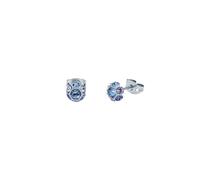 Ted Baker Gemme Crystal Gem Cluster Stud Earrings for Women (Silver/Light Blue Multi Crystal)