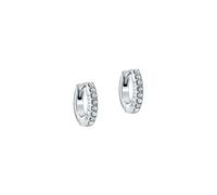Ted Baker Silver Hettie Crystal Hoops 10mm - Silver