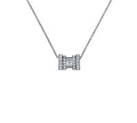 Ted Baker Romie Crystal Roll Multi Pendant Necklace for Women (Silver/Crystal)