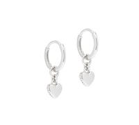 Ted Baker Silver Tiny Heart Huggie Earrings
