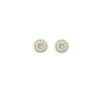 Ted Baker Sinaa Crystal Gold Tone Stud Earrings 0.6cm