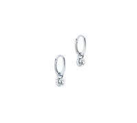 Ted Baker SINALAA: Silver Tone Crystal Huggie Earrings